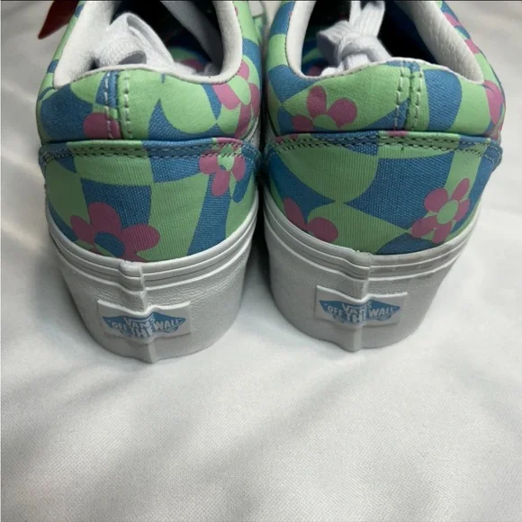 Vans Old Skool Platform Floral Shoes - Picture 4 of 13